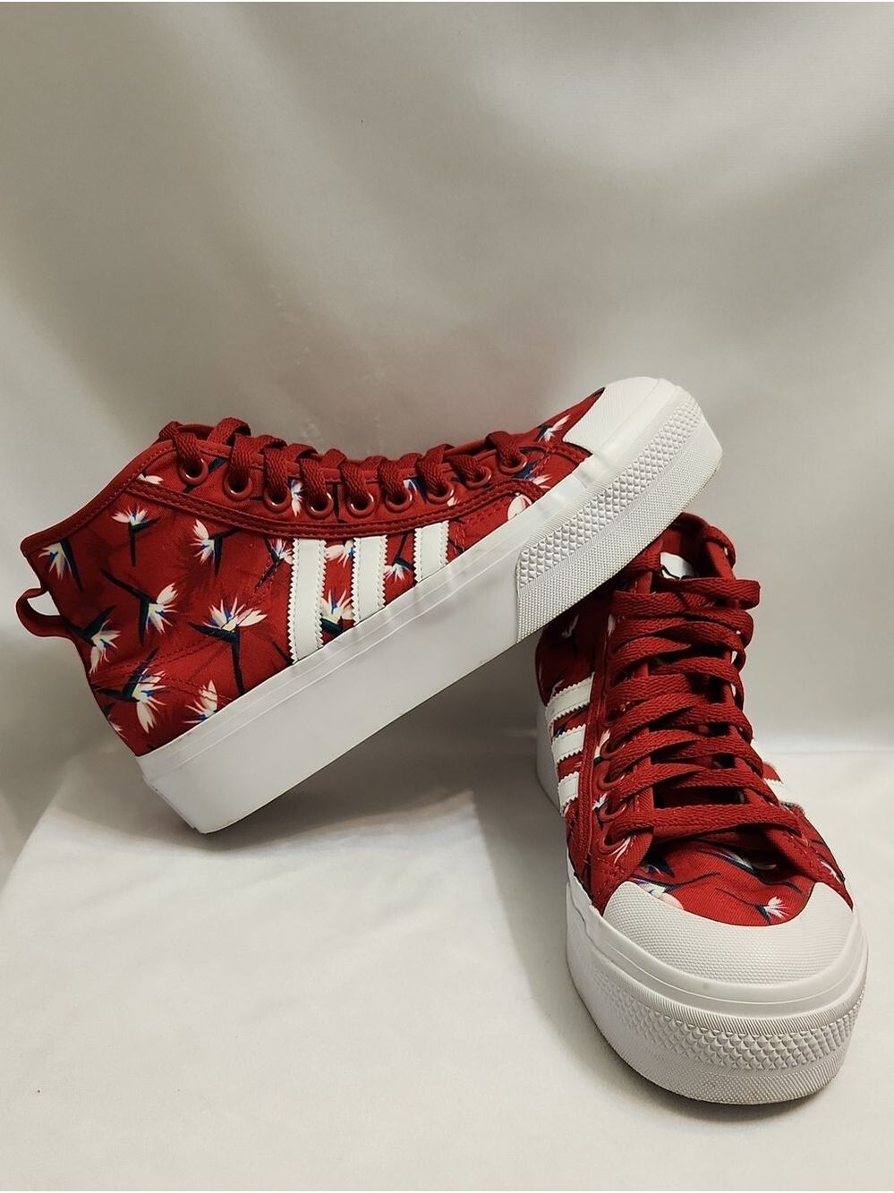 Adidas x Thebe Magugu Nizza Platform Mid Birds of Paradise Sneakers (W Size 9)